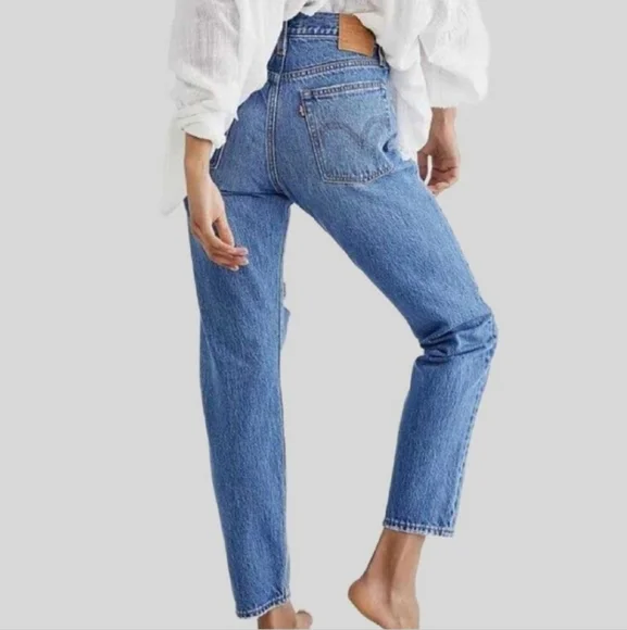 Levi's Wedgie Icon High Rise Athens Asleep Jeans  sz 27 - Picture 2 of 13